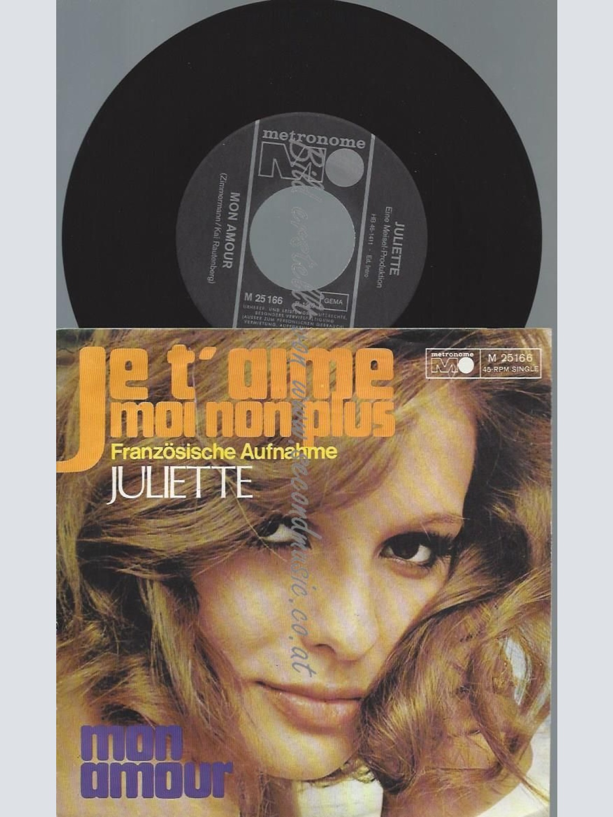 7"   Juliette    Je T'Aime Moi Non Plus  //DE