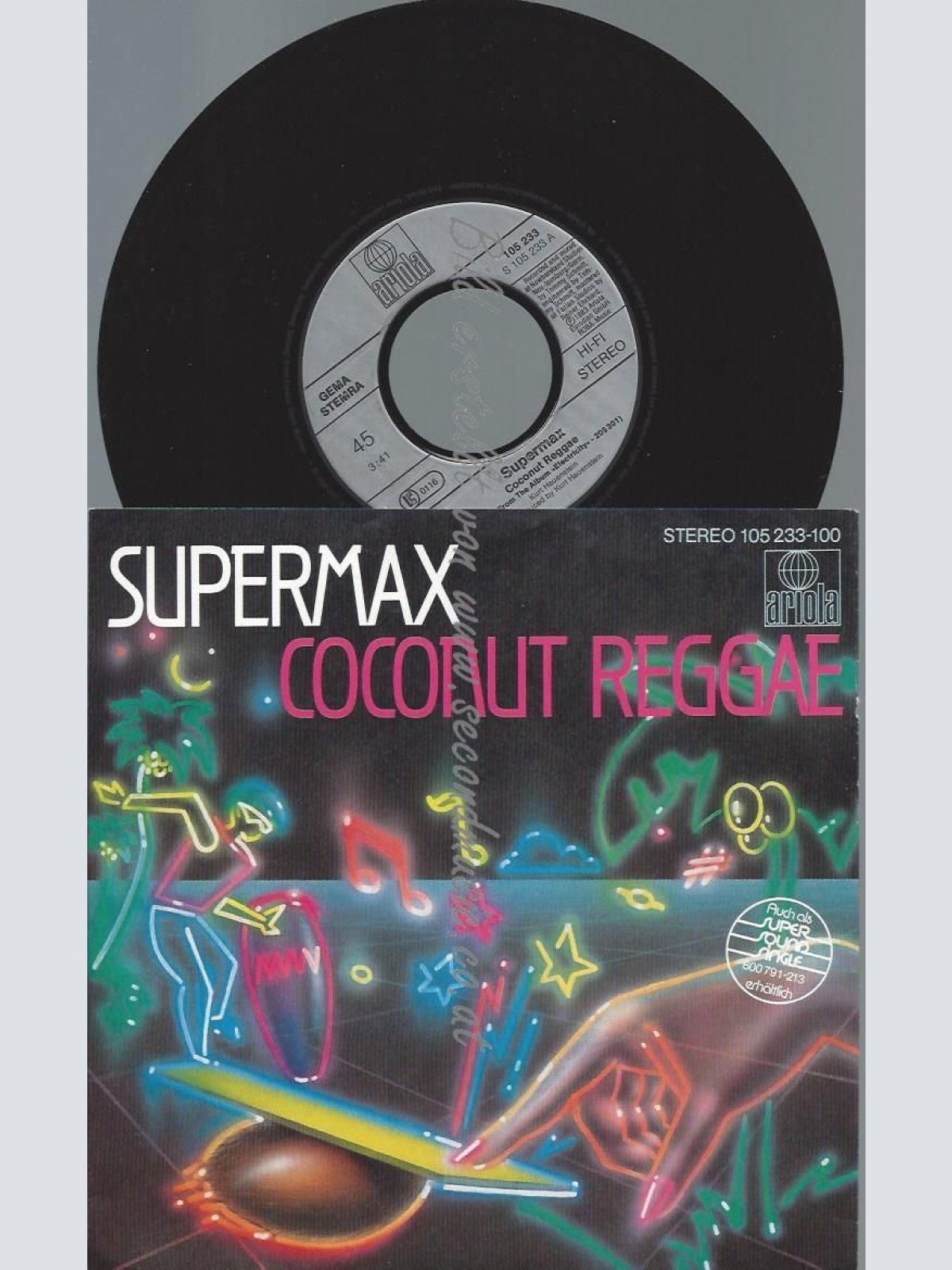 7"  Supermax  Coconut Reggae  //NM
