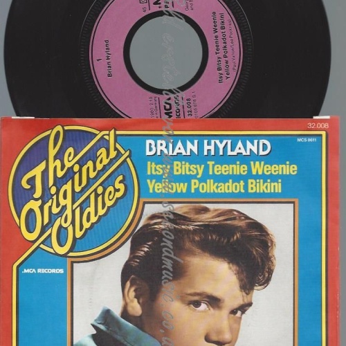 7"  Brian Hyland  Itsy Bitsy, Teenie Weenie Yellow Polkadot Bikini