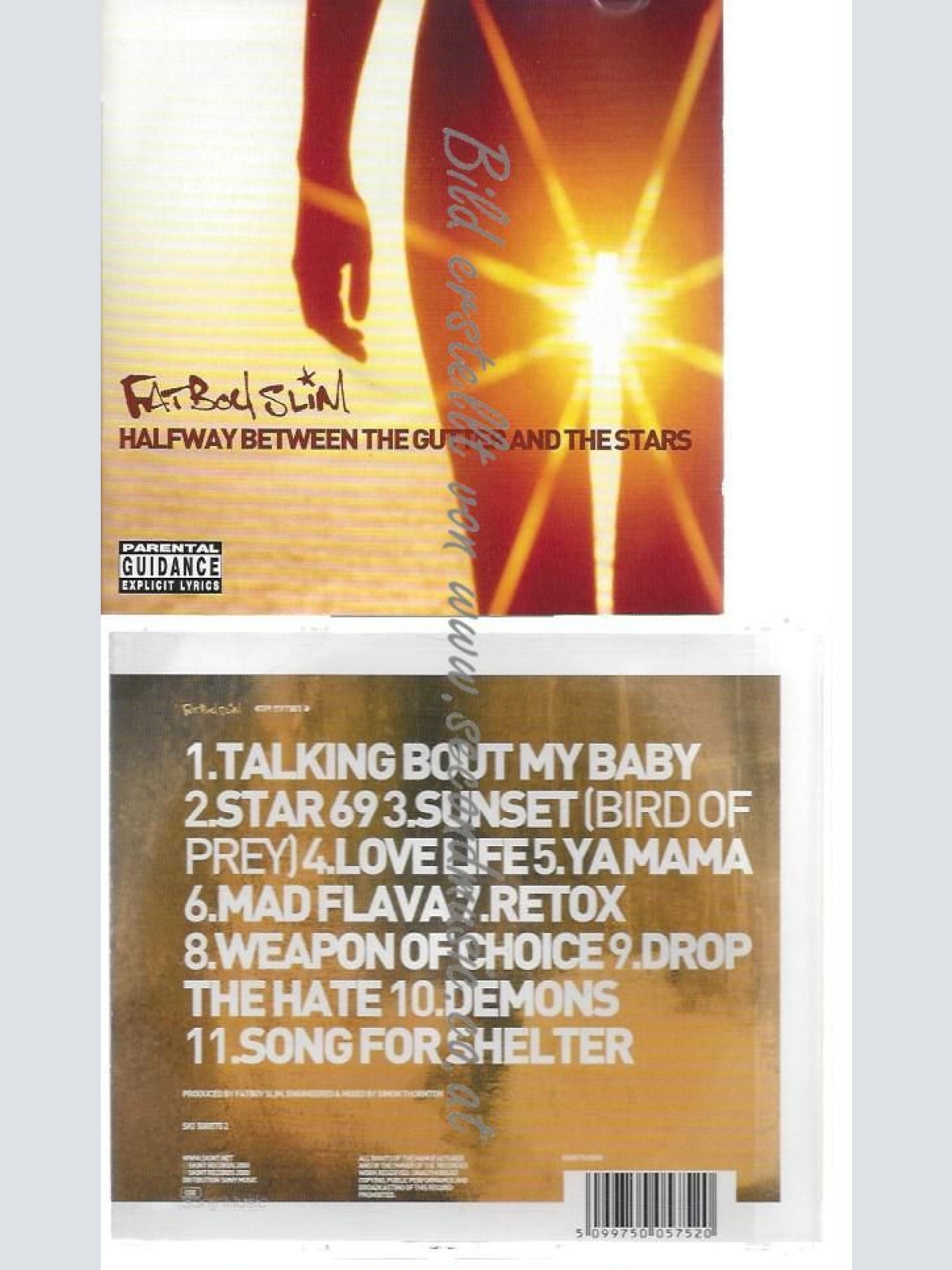 CD--FATBOY SLIM--    HALFWAY BETWEEN THE GUTTER AND THE STARS