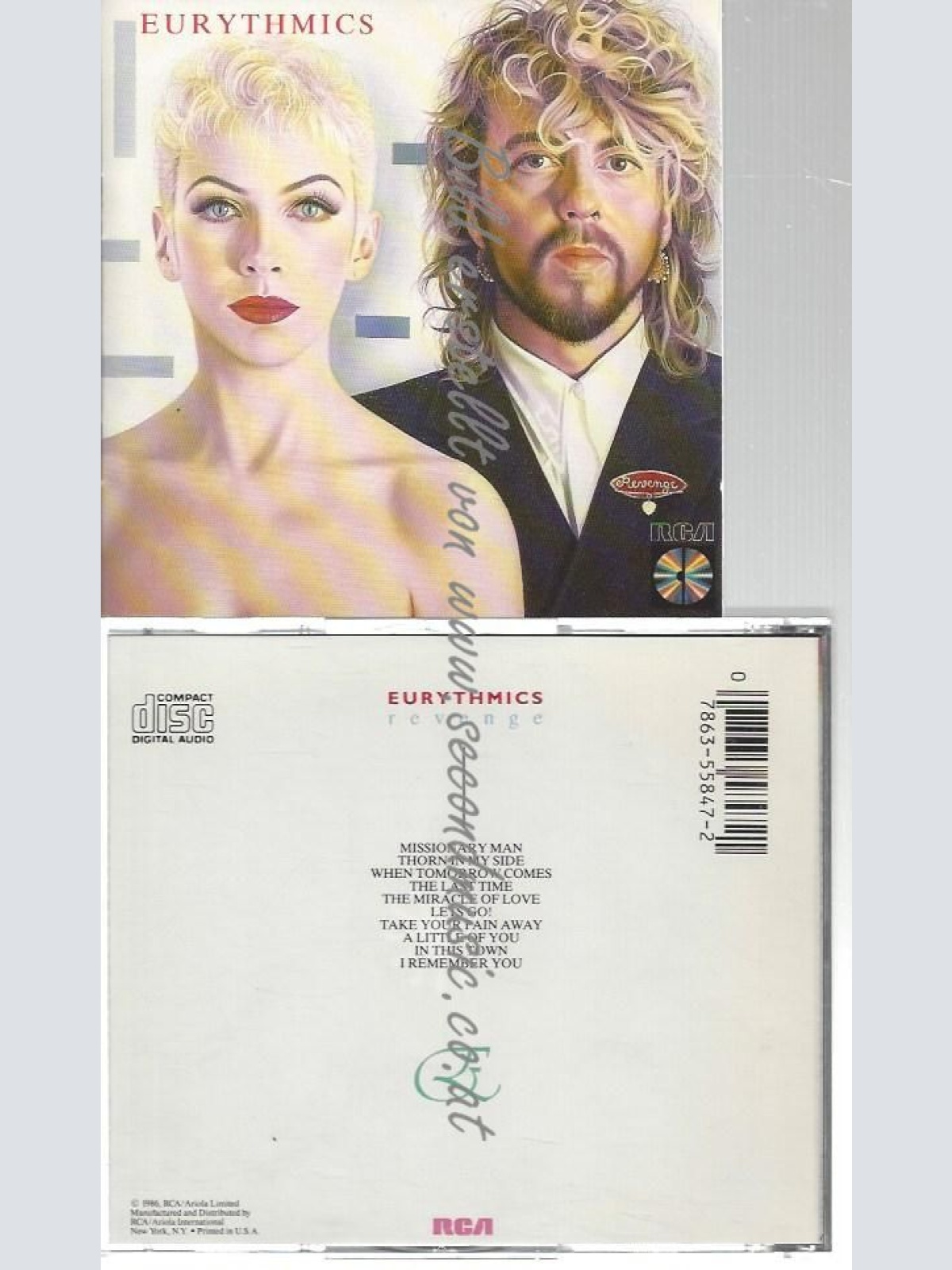 CD--EURYTHMICS--REVENGE--JAPAN