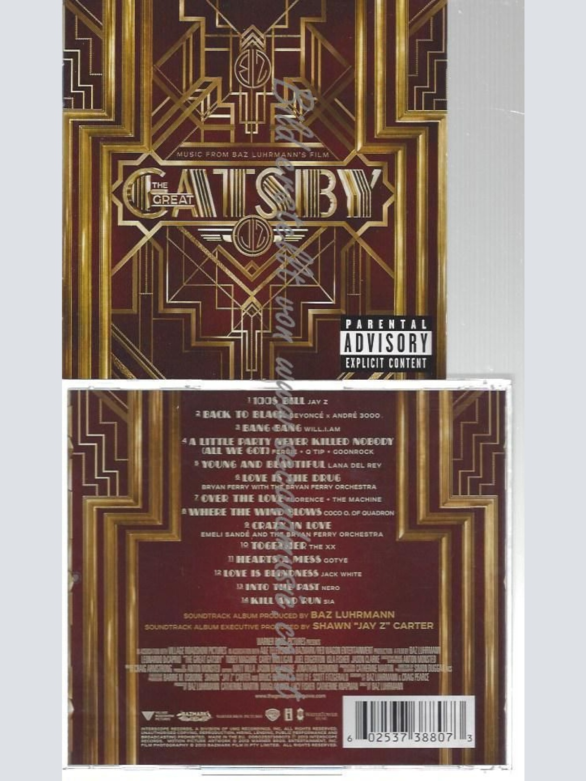 CD--VARIOUS ARTISTS--    THE GREAT GATSBY
