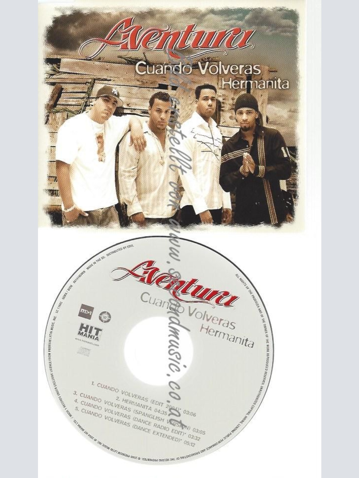 CD--ERMANITA    / AVENTURA--    CUANDO VOLVERAS