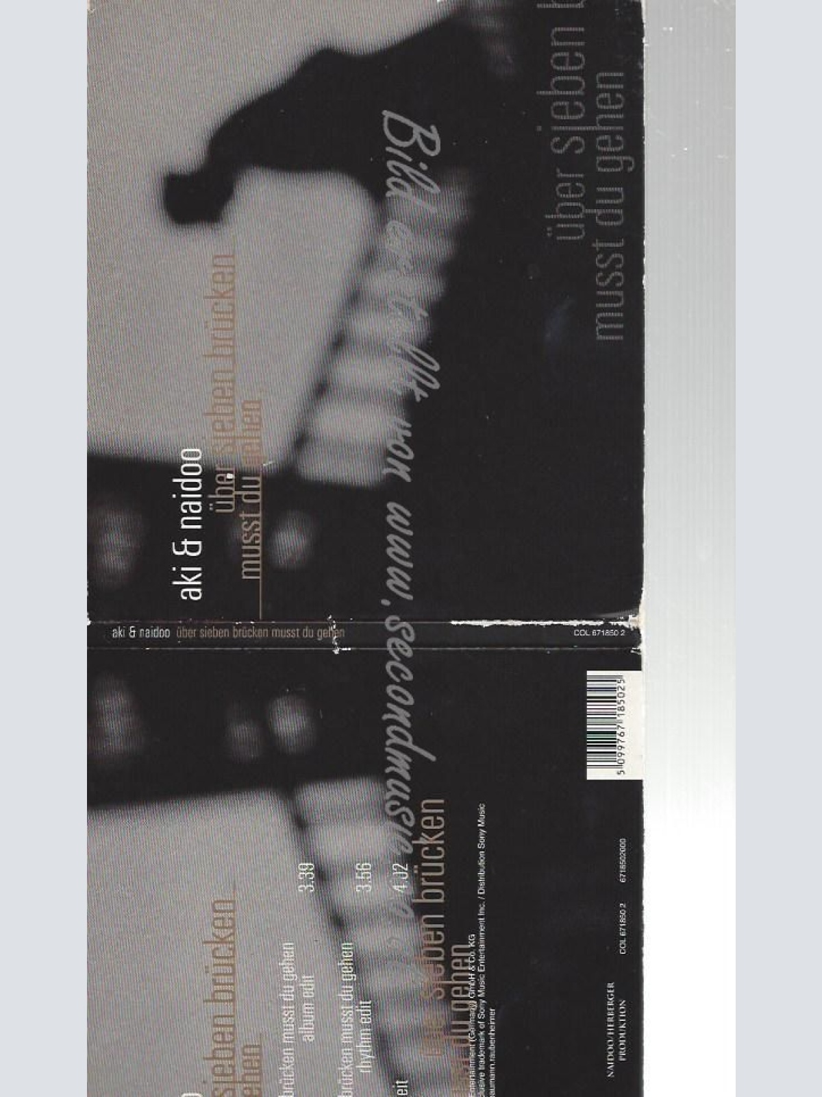 CD--AKI & NAIDOO--    ÜBER SIEBEN BRÜCKEN MUSST DU GEHEN