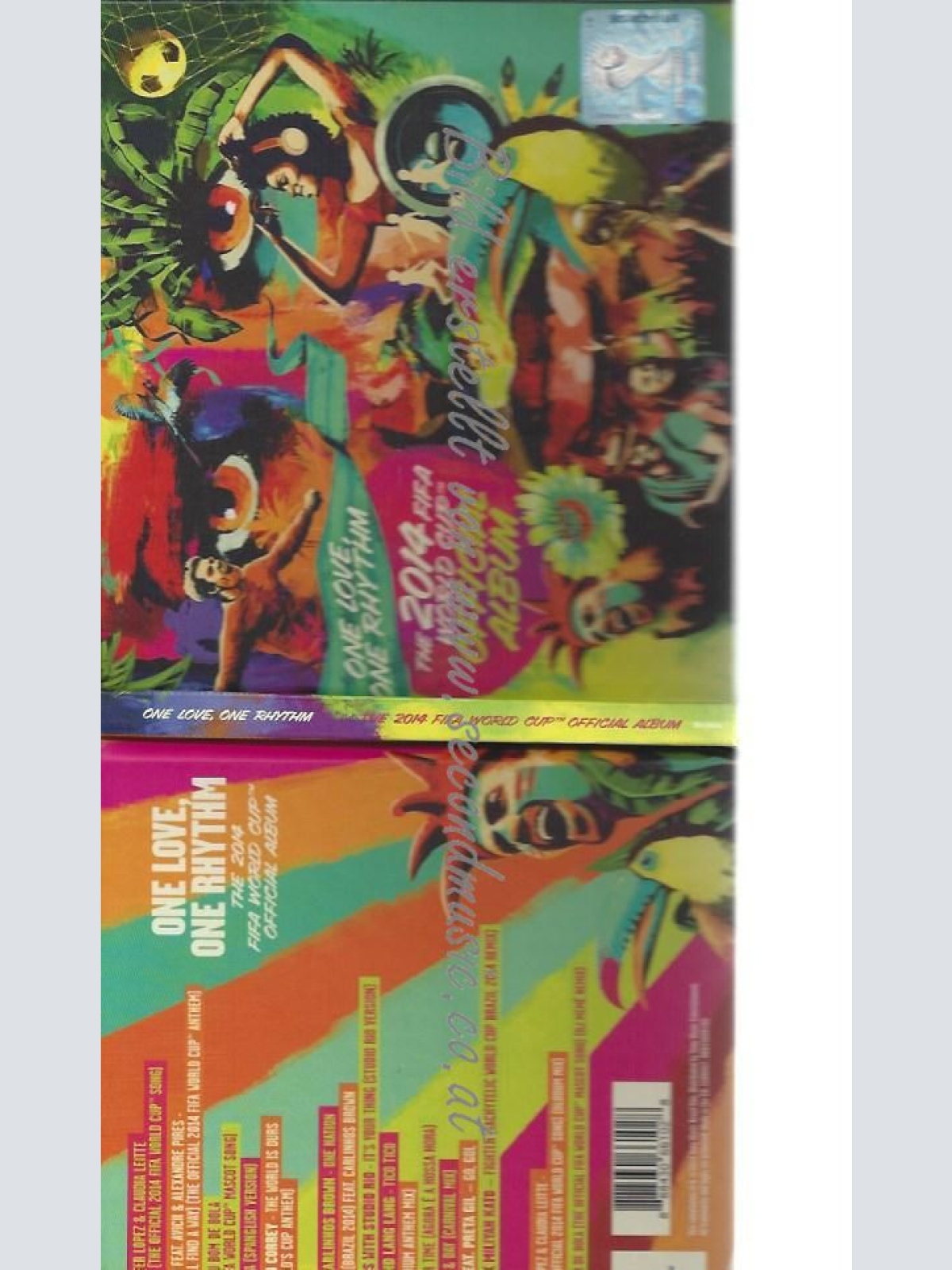 CD--2014    THE  FIFA WORLD CUP OFFICIAL ALBUM: ONE LOVE, ONE RHYTHM