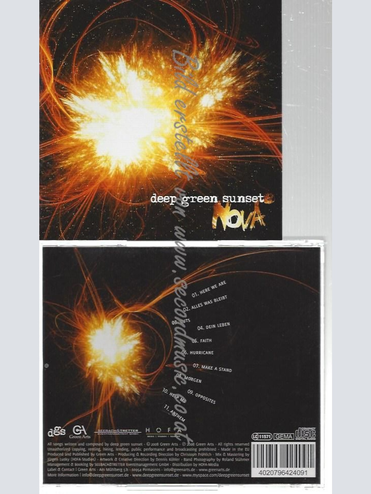 CD--DEEP GREEN SUNSET--    NOVA [EXPLICIT]
