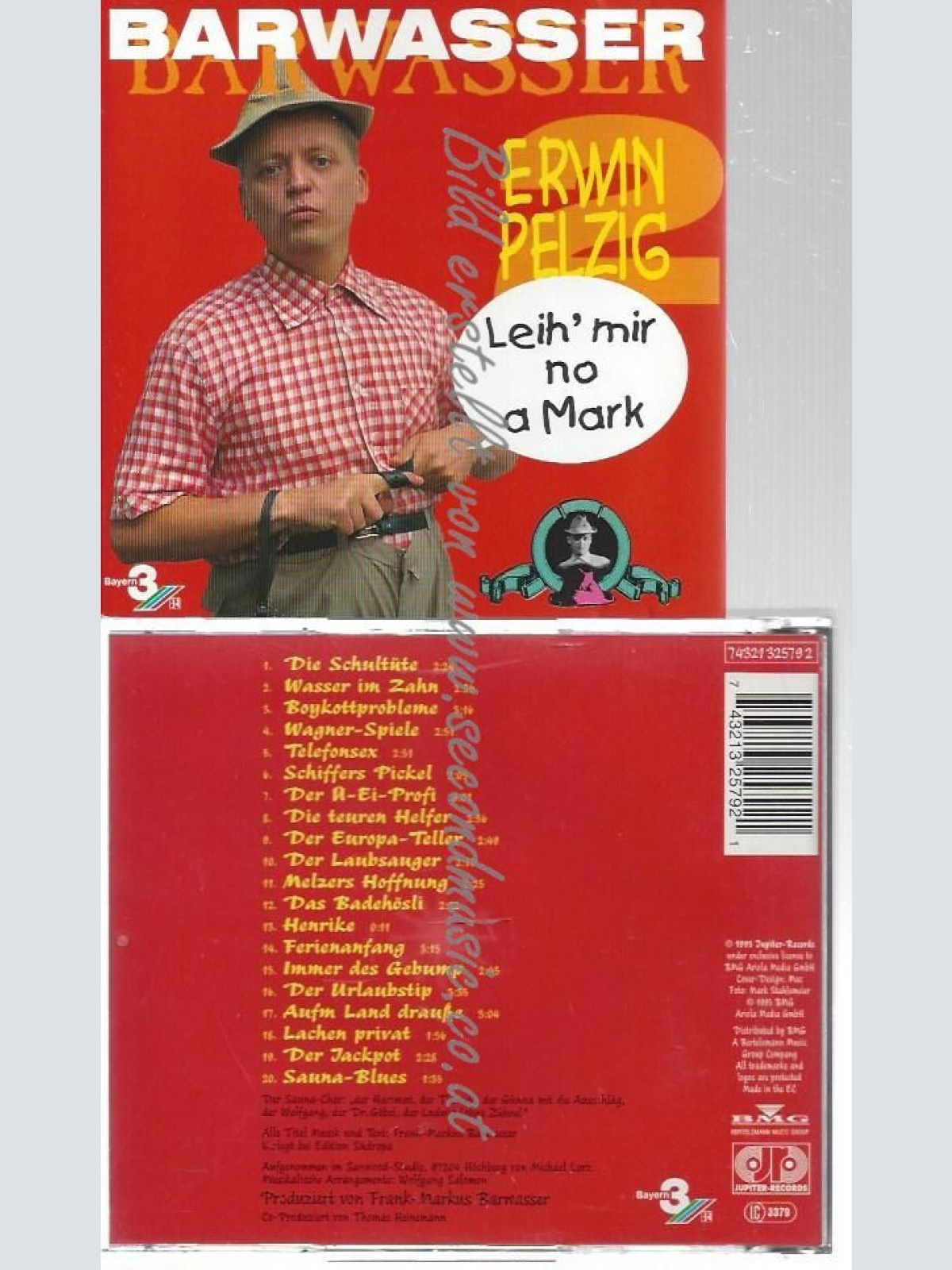 CD--BARWASSER--    ERWIN PELZIG -  - LEIH' MIR NO A MARK