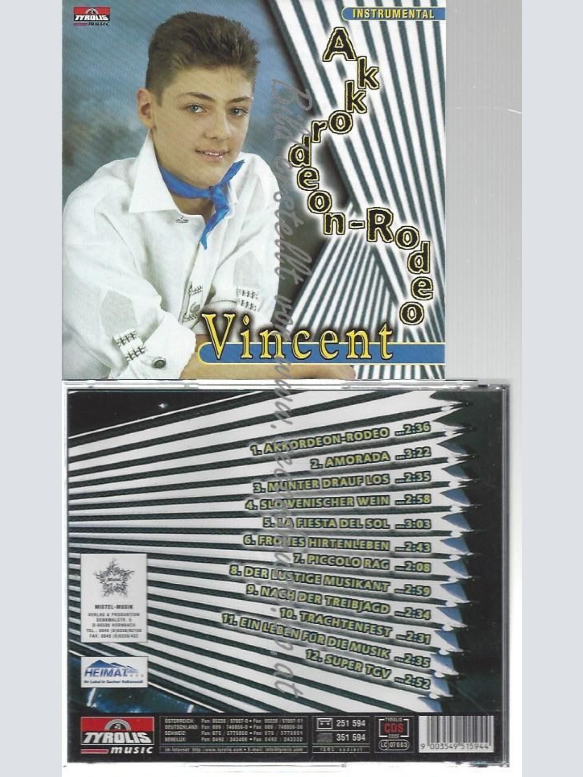 CD--VINCENT--    AKKORDEON-RODEO