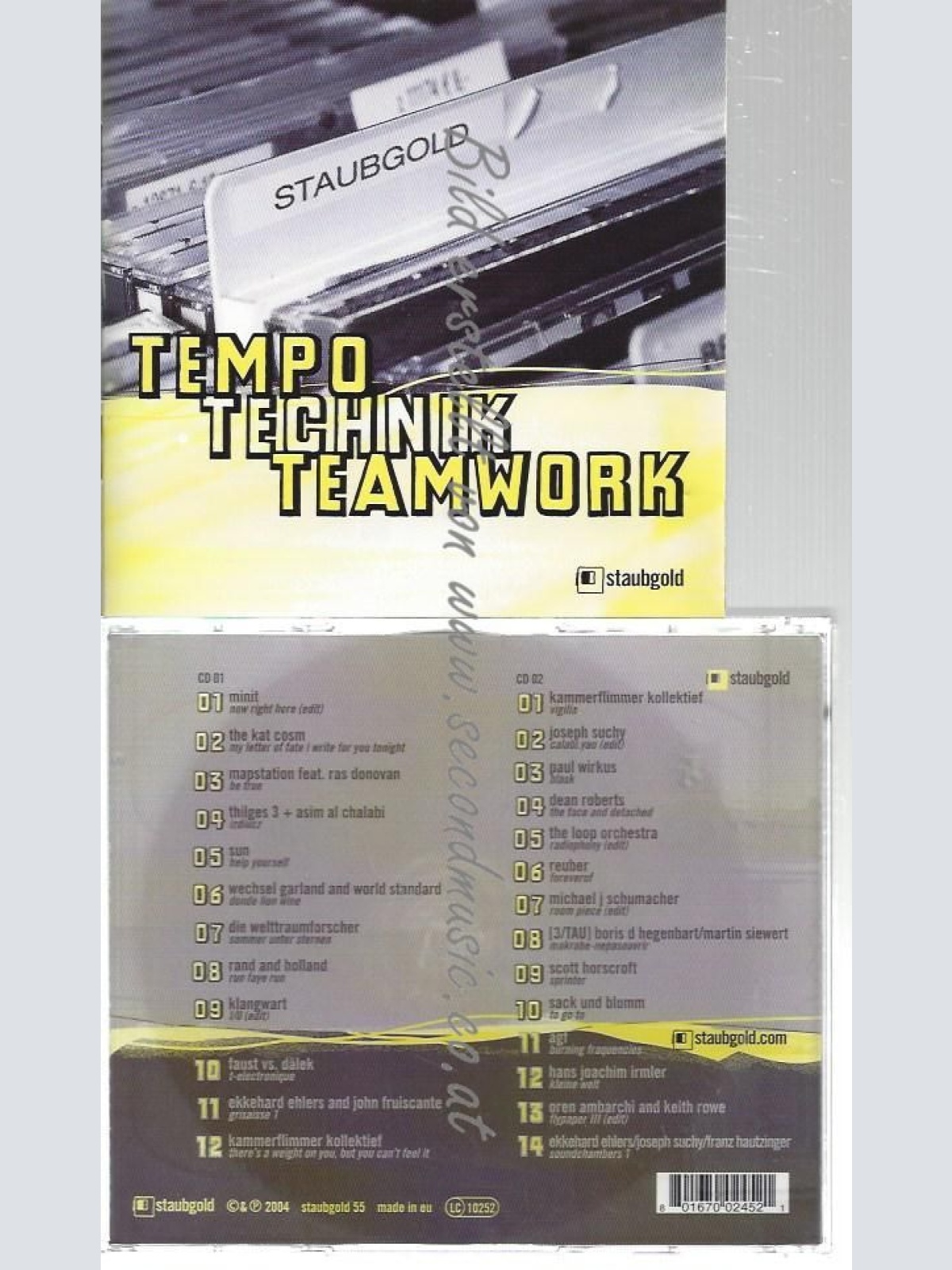 CD--VARIOUS--    TEMPO TECHNIK TEAMWORK | DOPPEL-CD