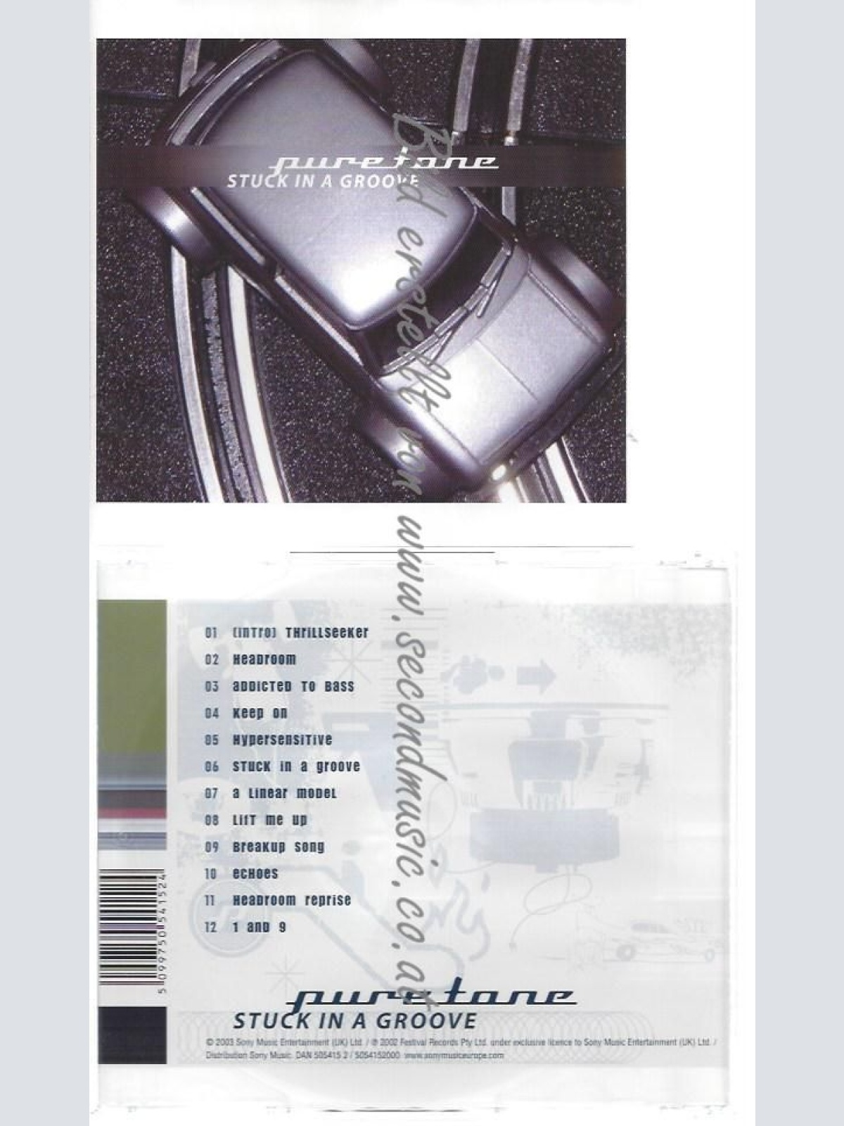 CD--Stuck in a Groove  // Puretone