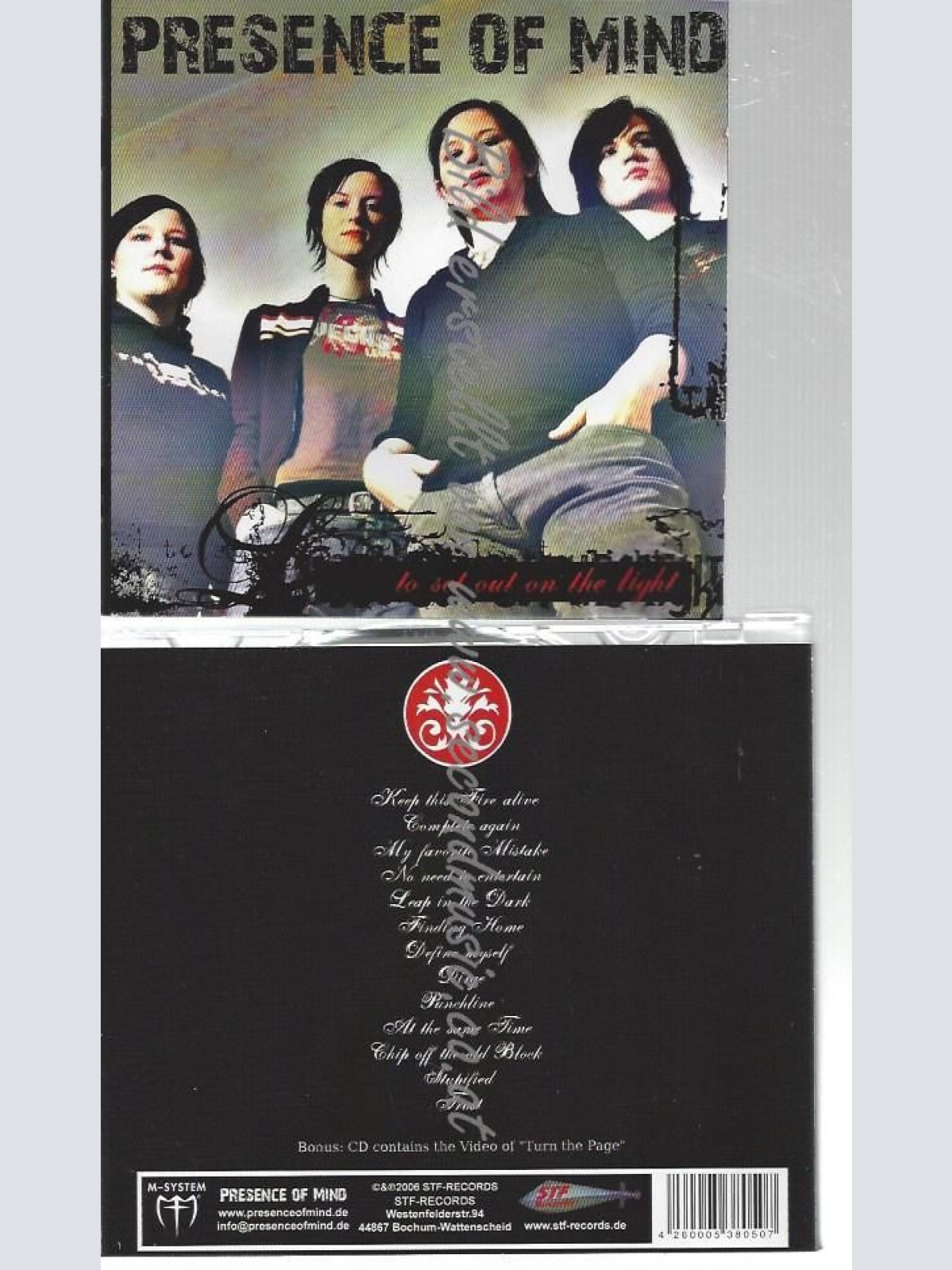 CD--PRESENCE OF MIND--    TO SET OUT ON THE LIGHT