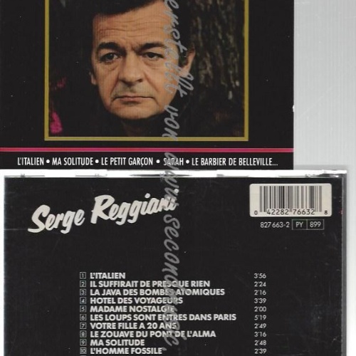 CD--ALENTS DU SIECLE | ORIGINAL RECORDING REMASTERED    / SERGE REGGIANI--