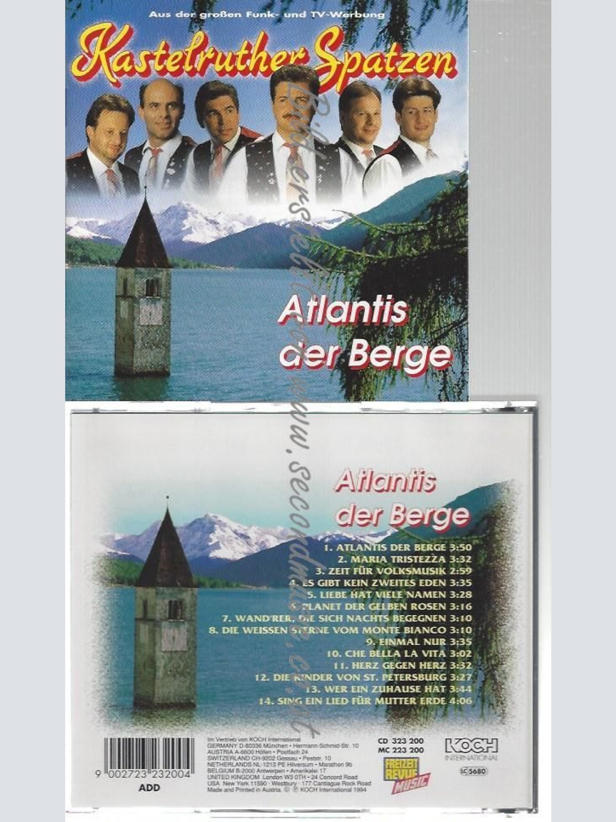 CD--KASTELRUTHER SPATZEN--    ATLANTIS DER BERGE
