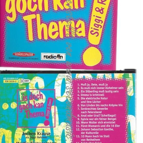CD--SIGGI & RANER -    IS DOCH GOCH KAN THEMA