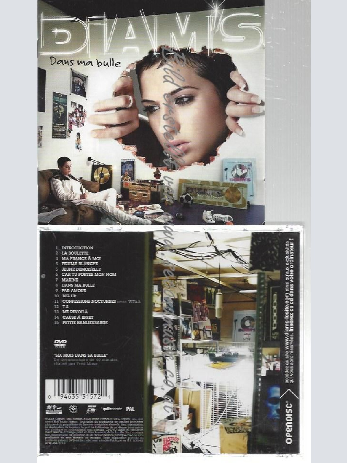 CD--DIAM'S--    DANS MA BULLE