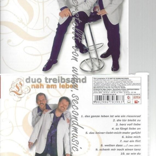 CD--DUO TREIBSAND--    DUO TREIBSAND - NAH AM LEBEN