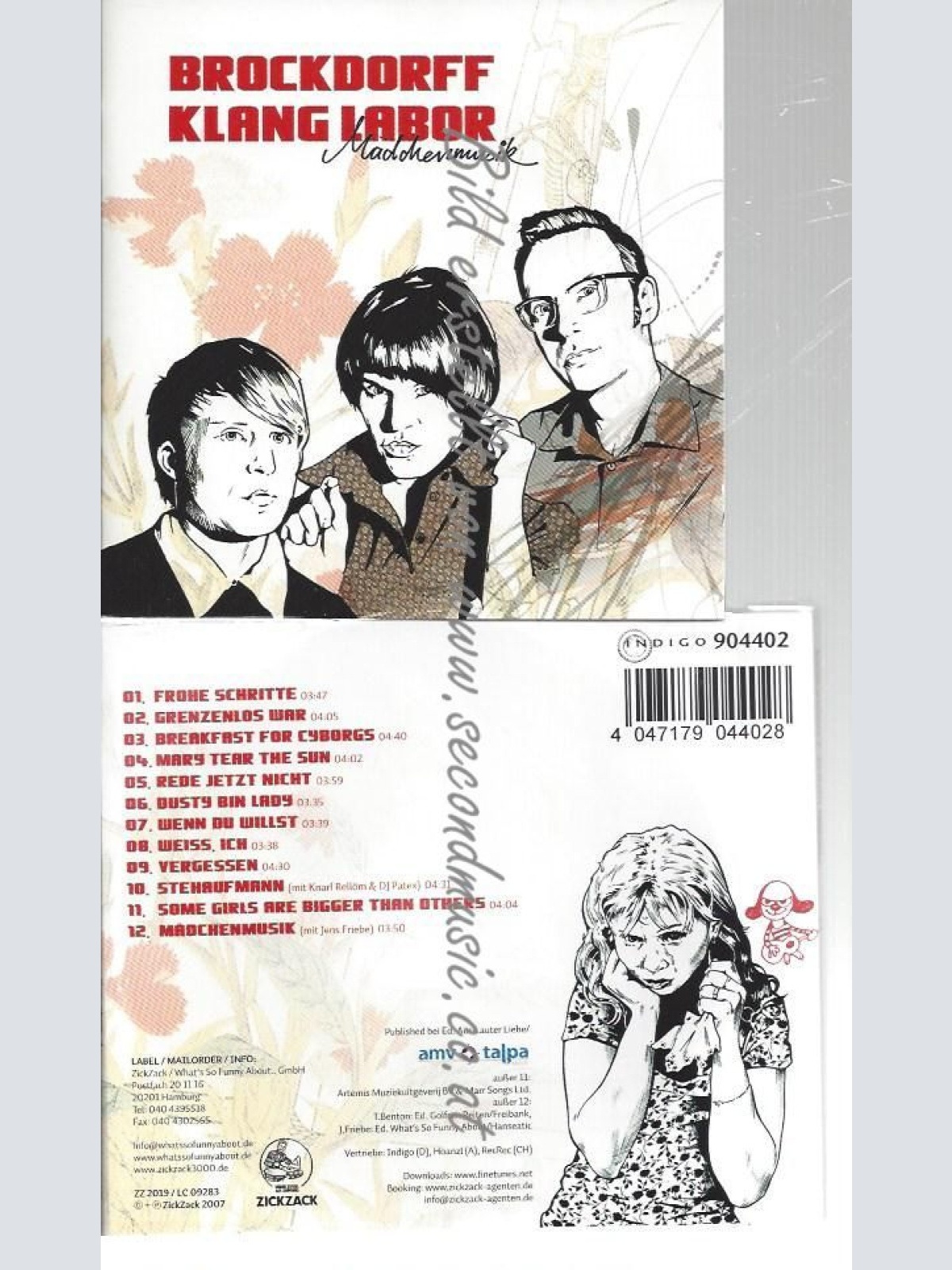 CD--BROCKDORFF KLANG LABOR--    MÄDCHENMUSIK