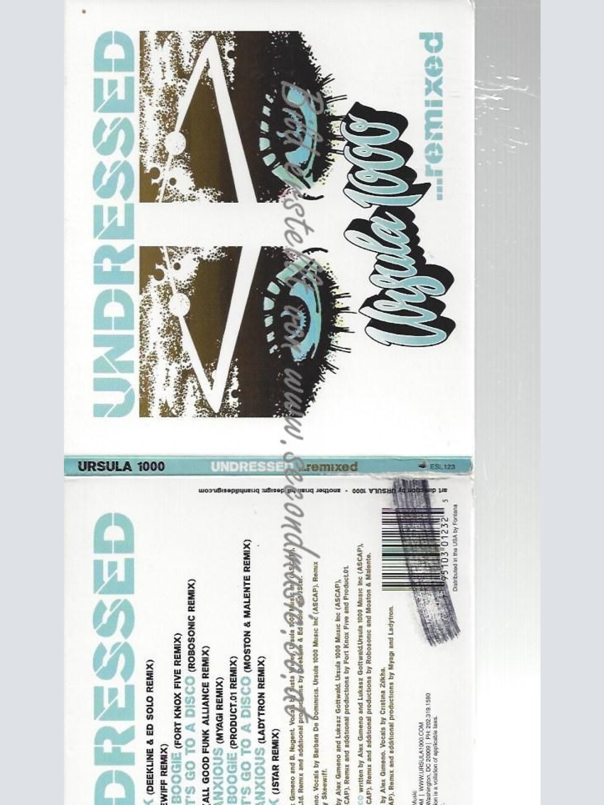 CD--Undressed ...remixed  //Ursula 1000 und The Successful Failures