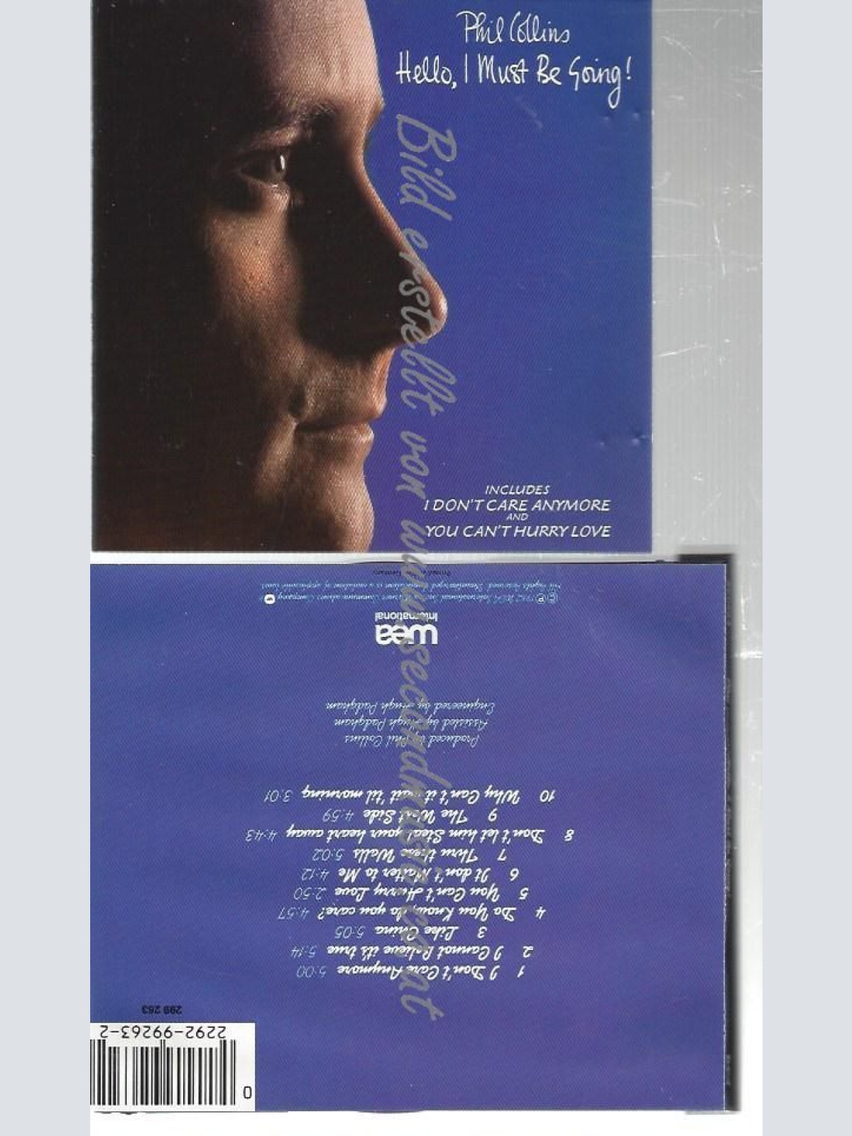 CD--PHIL COLLINS--    HELLO, I MUST BE GOING -