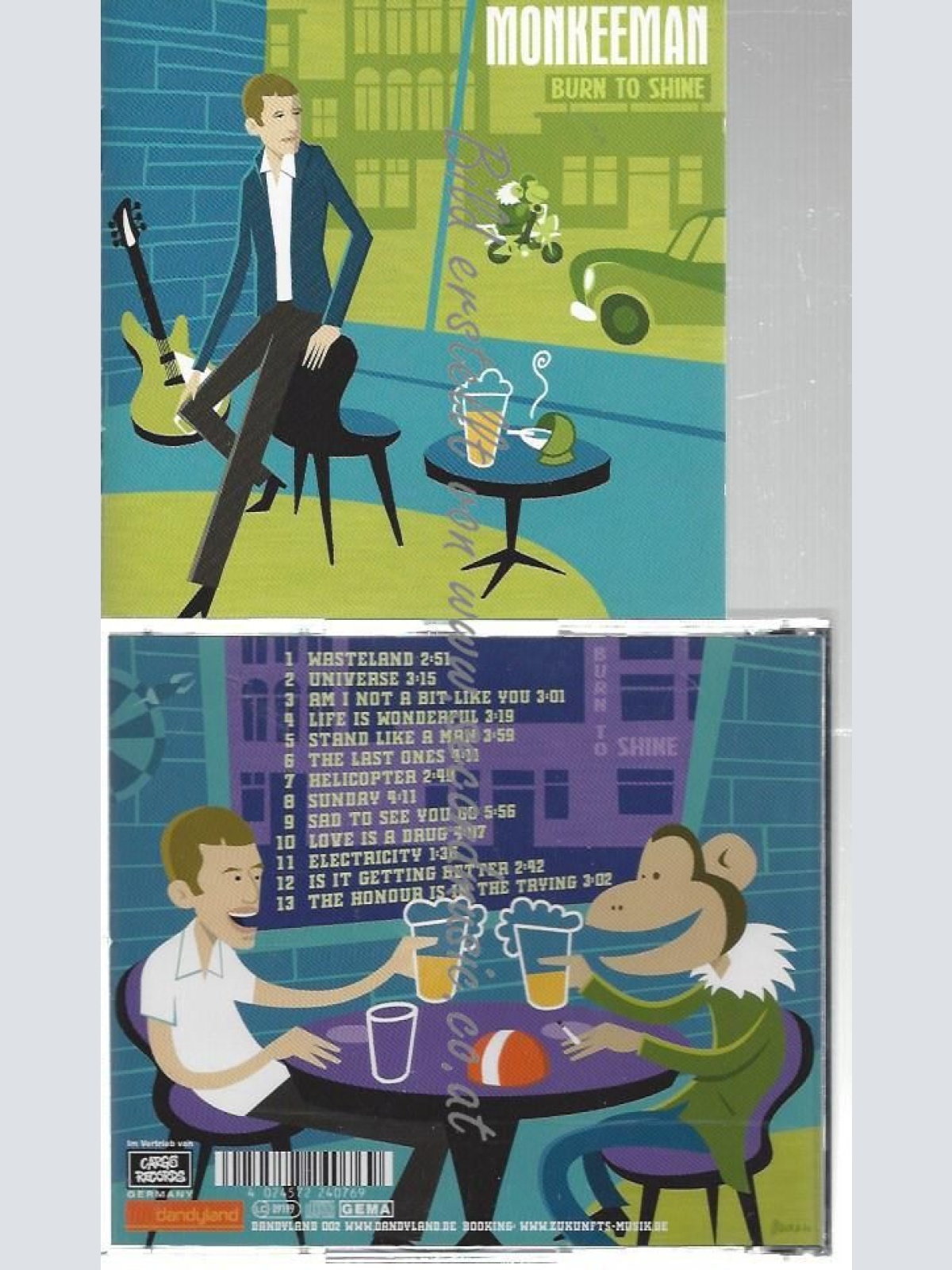 CD--MONKEEMAN--    BURN TO SHINE