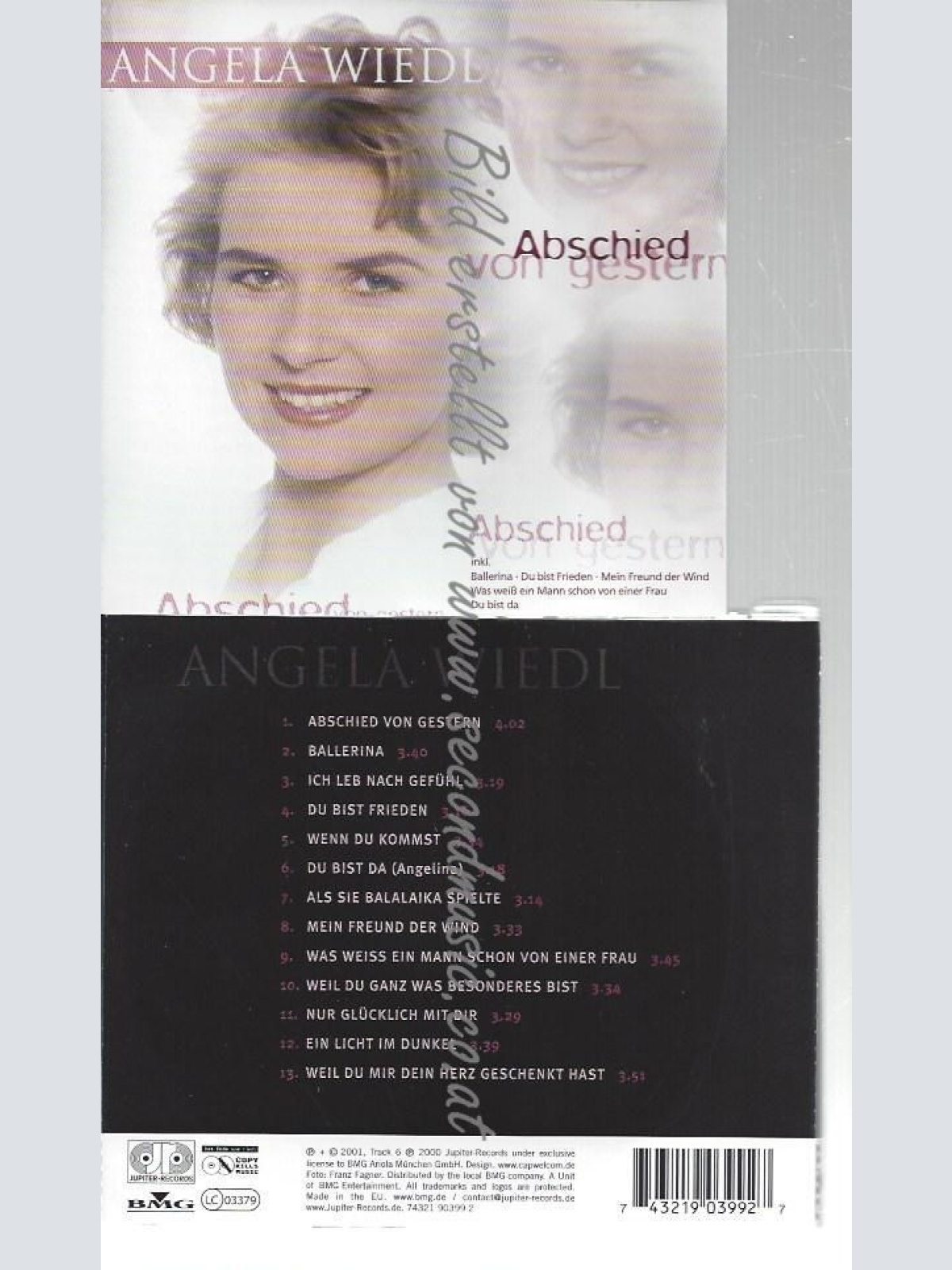 CD-- ANGELA WIEDL--    ABSCHIED VON GESTERN