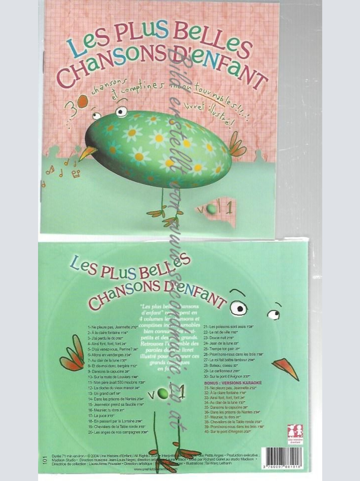 CD--VARIOUS ARTISTS--    LES PLUS BELLES CHANSONS D'ENFANTS, VOL. 1 |