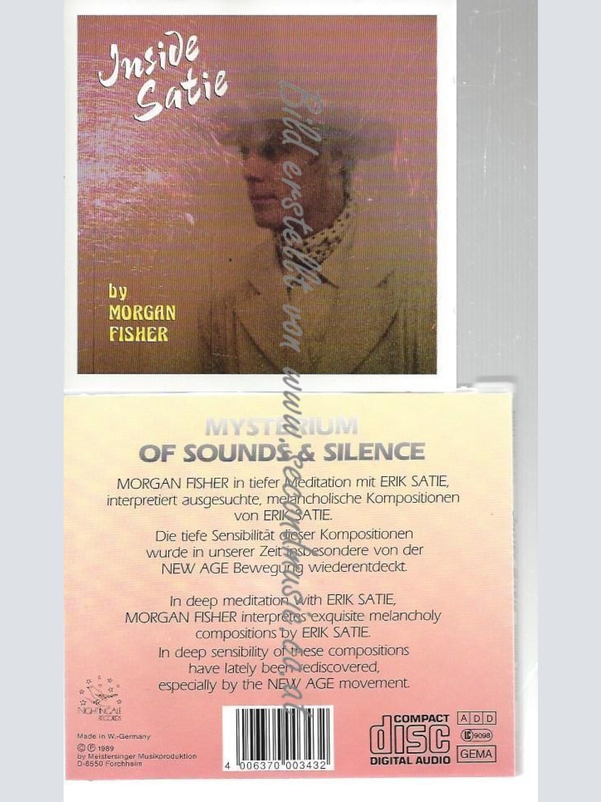 CD--MORGAN FISHER--    INSIDE SATIE