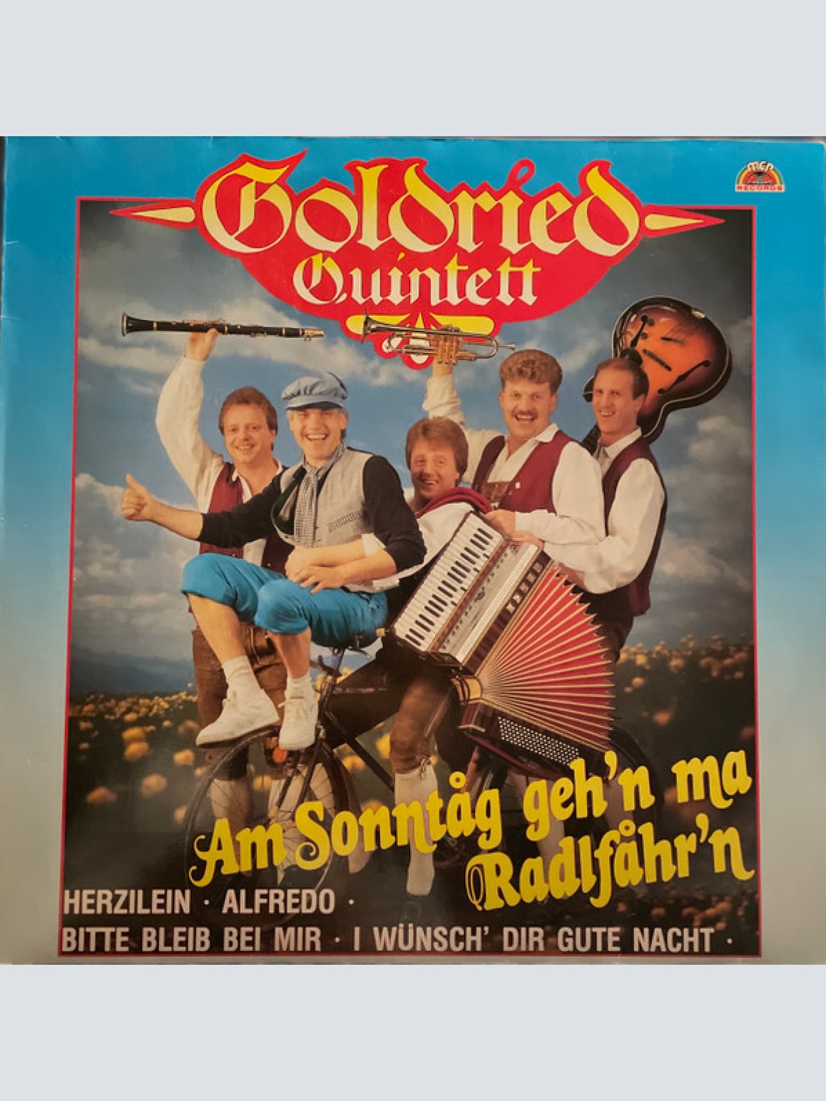 LP, Album Goldried Quintett - Am Sonntag Geh'n Ma Radlfahr'n