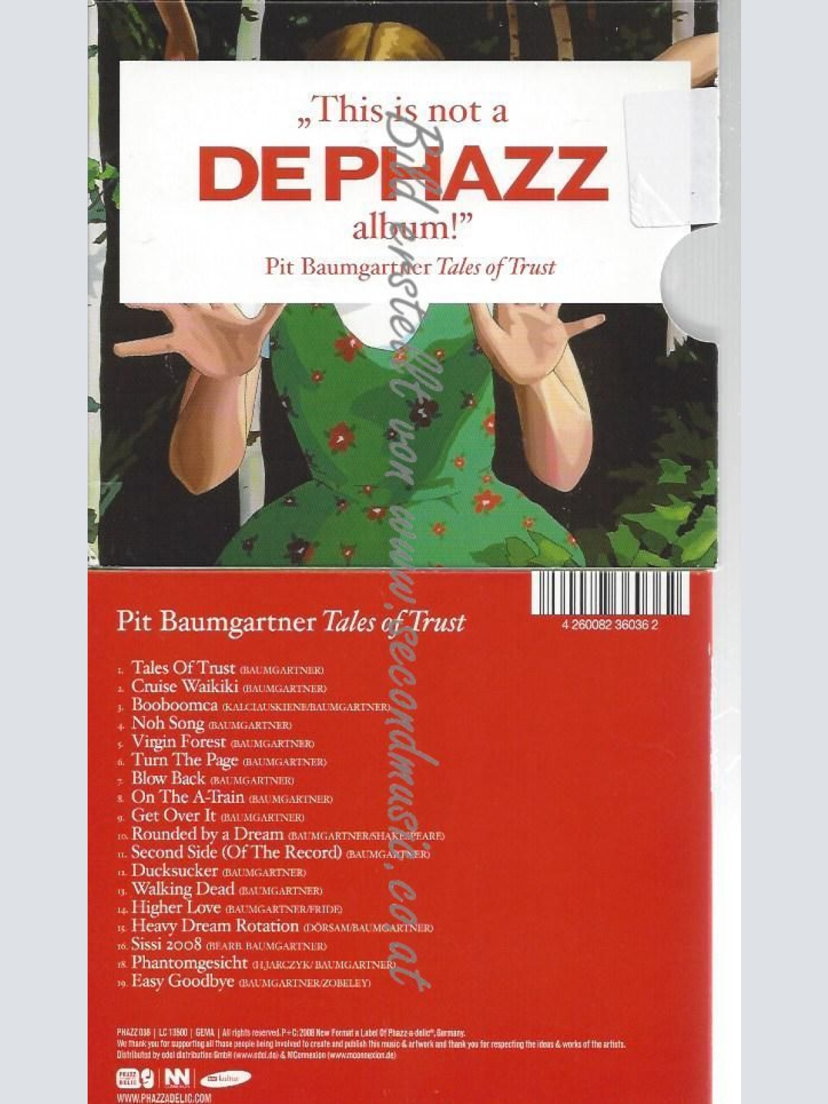 CD--PIT BAUMGARTNER--    TALES OF TRUST