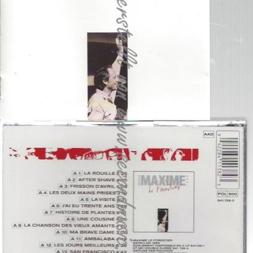 CD--MAXIME LE FORESTIER--    BATACLAN