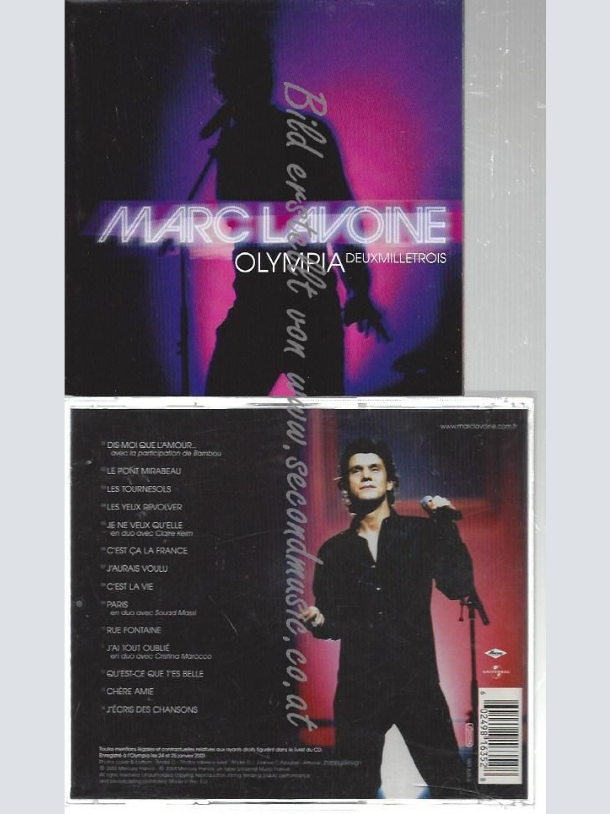 CD--MARC LAVOINE--    OLYMPIA DEUXMILLETROIS