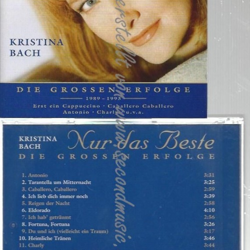 CD--KRISTINA BACH--    NUR DAS BESTE - DIE GROSSEN ERFOLGE