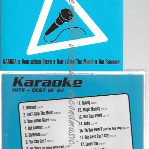 CD--VARIOUS--    KARAOKE HITS BEST OF 07  | KARAOKE