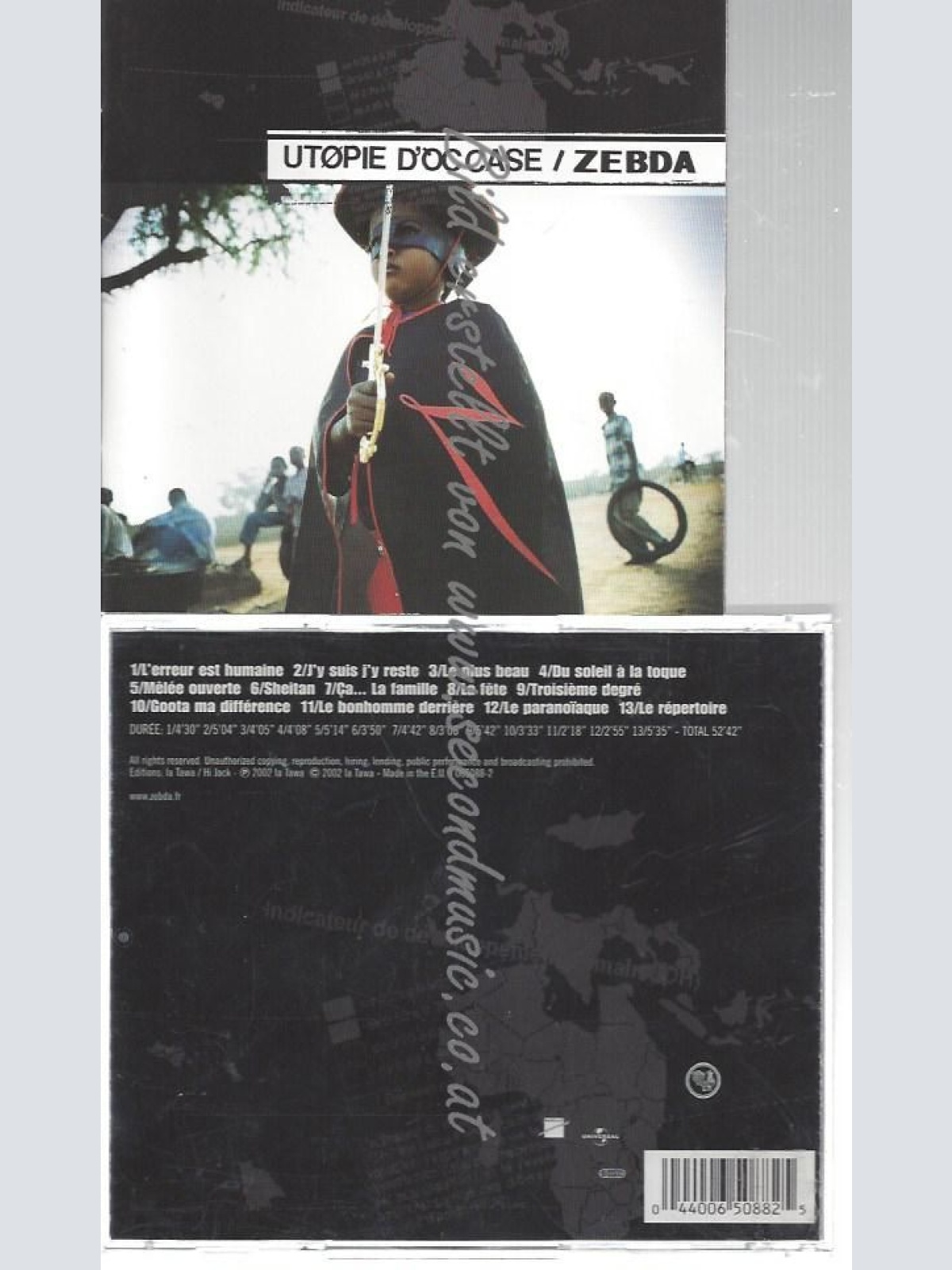 CD--ZEBDA--    UTOPIE D'OCCASE