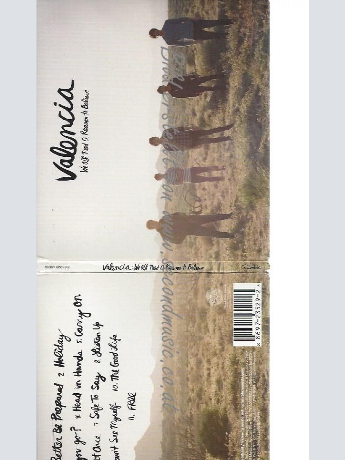 CD--VALENCIA--    WE ALL NEED A REASON TO BELIEVE