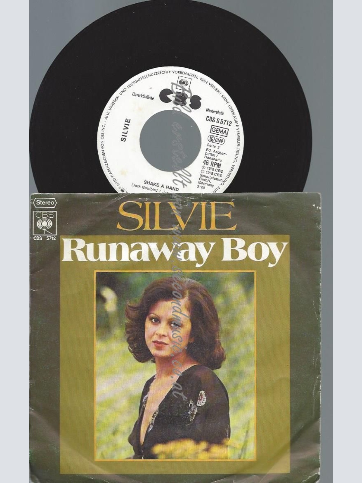 7" Silvie    Runaway Boy // MUSTERPLATTE