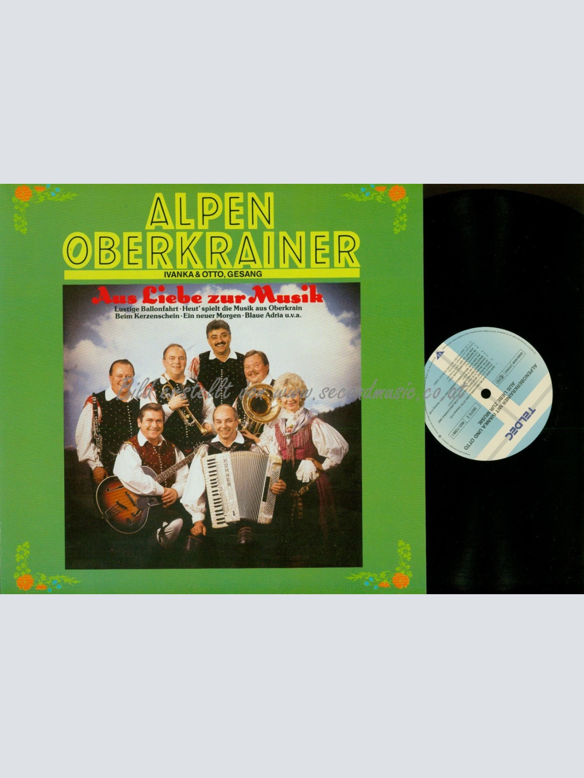 LP--ALPENOBERKRAINER--ALPEN OBERKRAINER--AUS LIEBE ZUR MUSIK--TELDEC