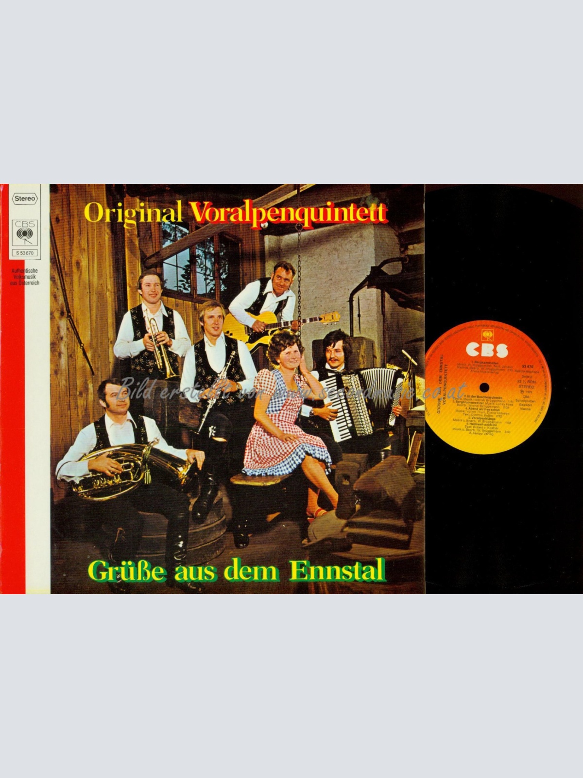 LP-ORIGINAL VORALPENQUINTETT GRÜSSE AUS DEM ENNSTAL