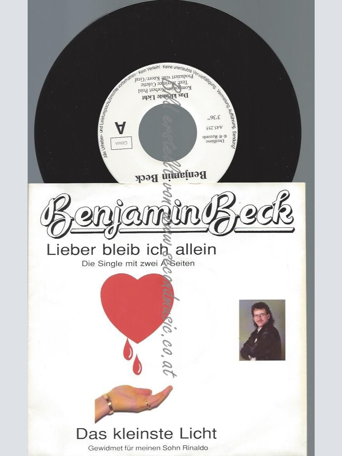 7"  BENJAMIN BECK  LIEBER BLEIB ICH ALLEIN