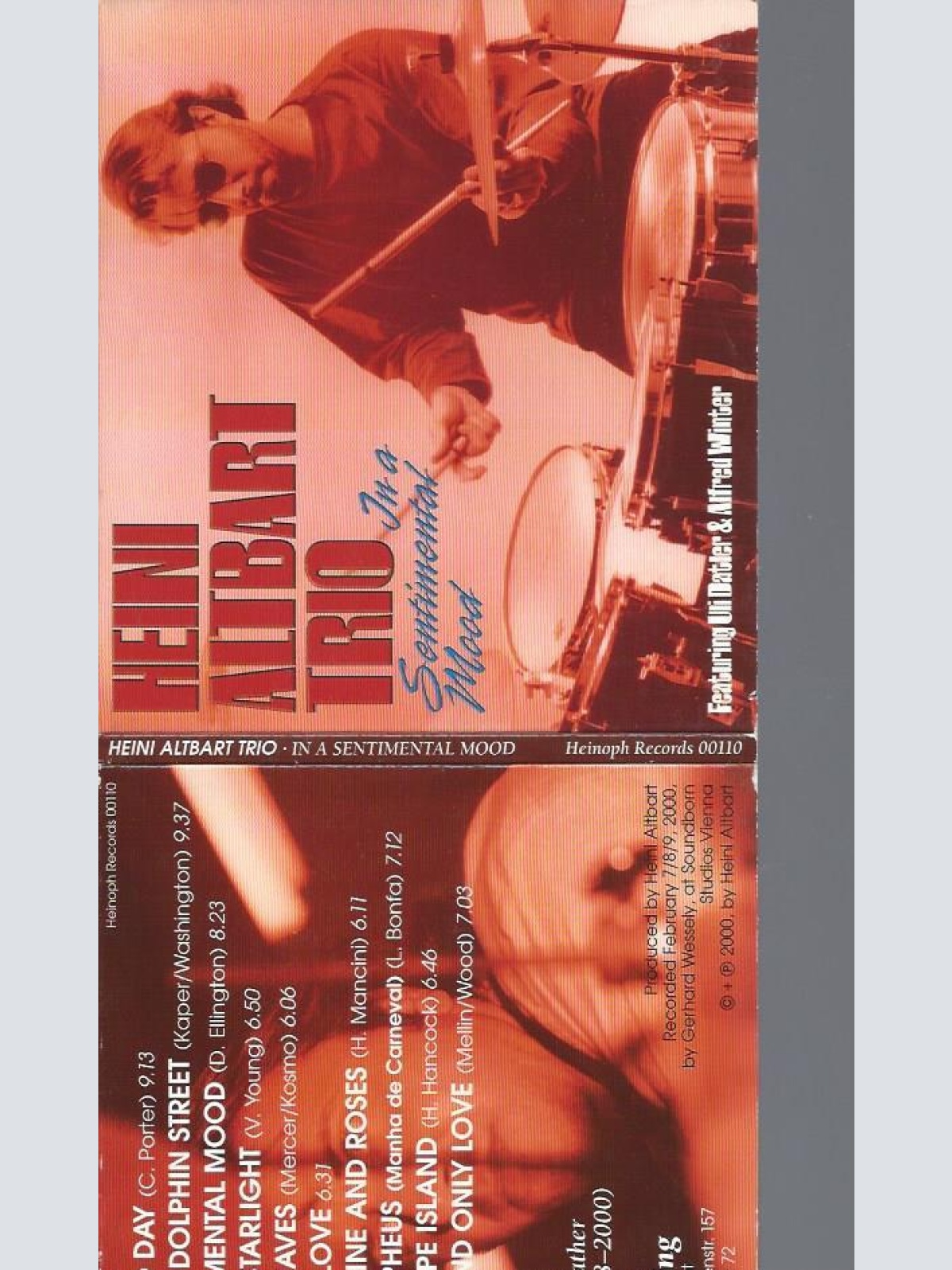 CD--HEINI ALBERT TRIO INA SENTIMENTAL MOOD