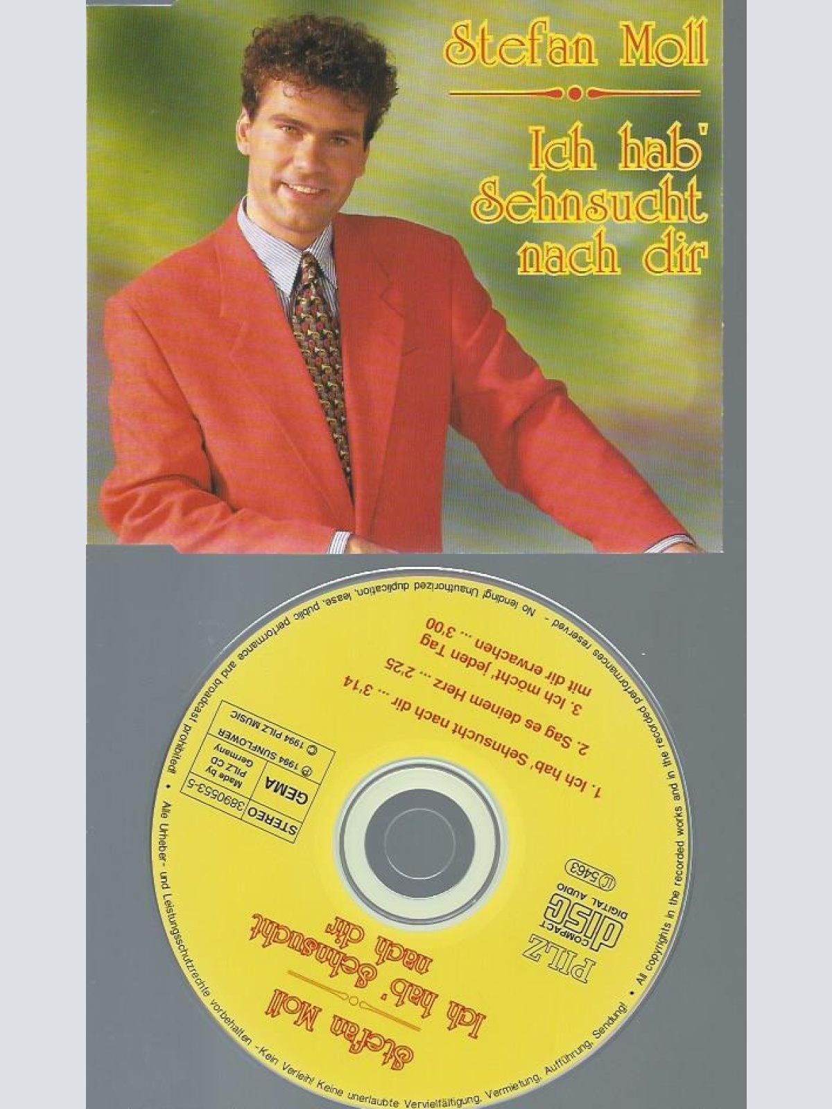 CD--STEFAN MOLL ICH HAB SEHNSUCHT NACH DIR