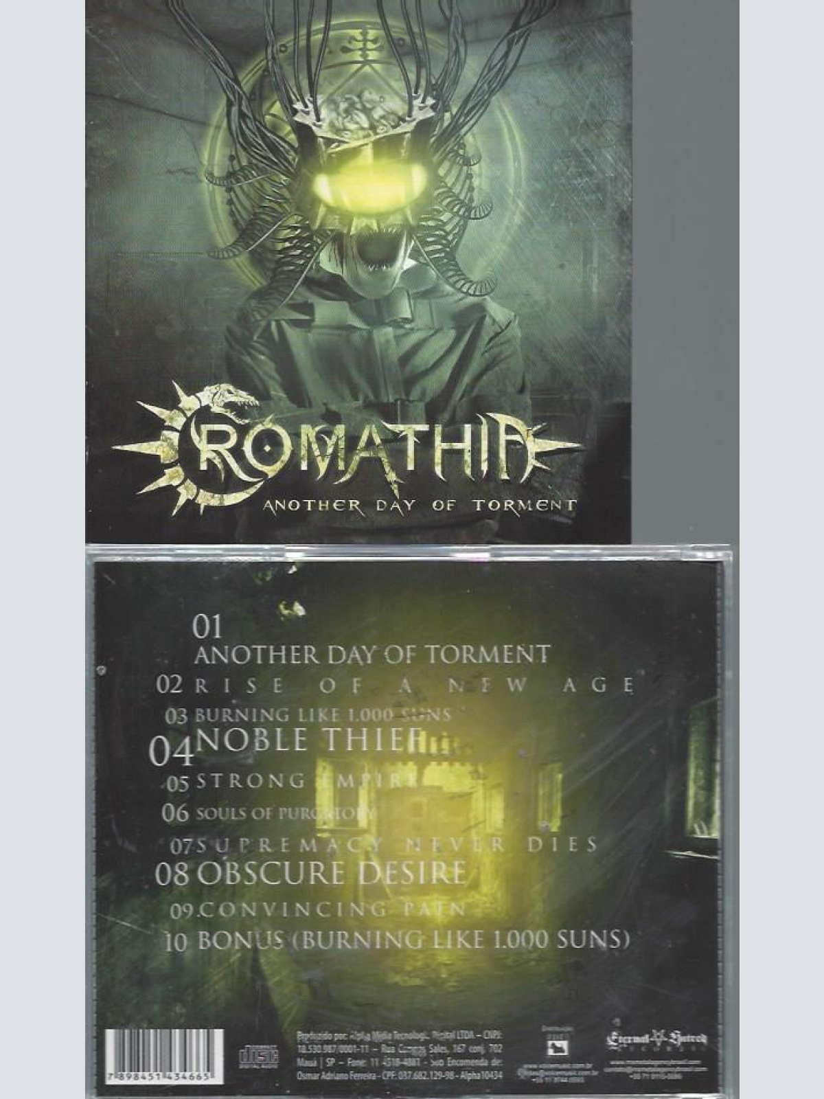 CD--ANOTHER DAY OF TORMENT CROMATHIA