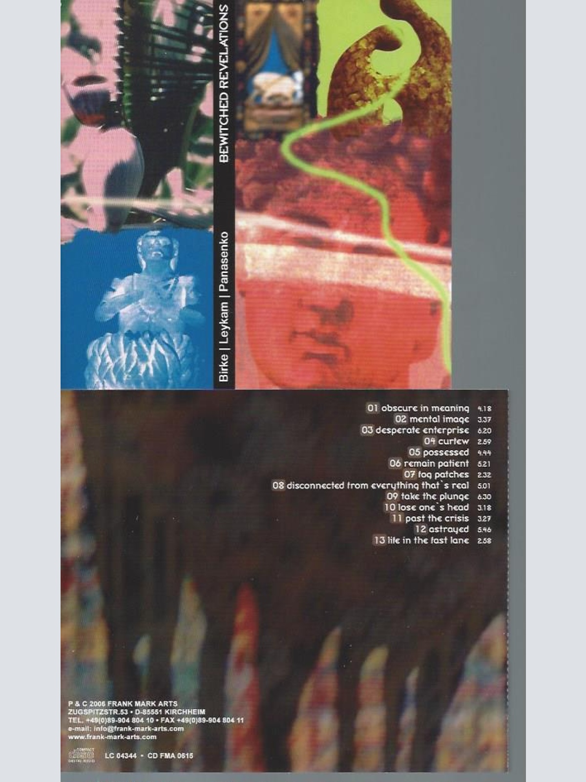 CD--BEWITCHED REVELATIONS / BIRKE LEYKAM / PANASENKO