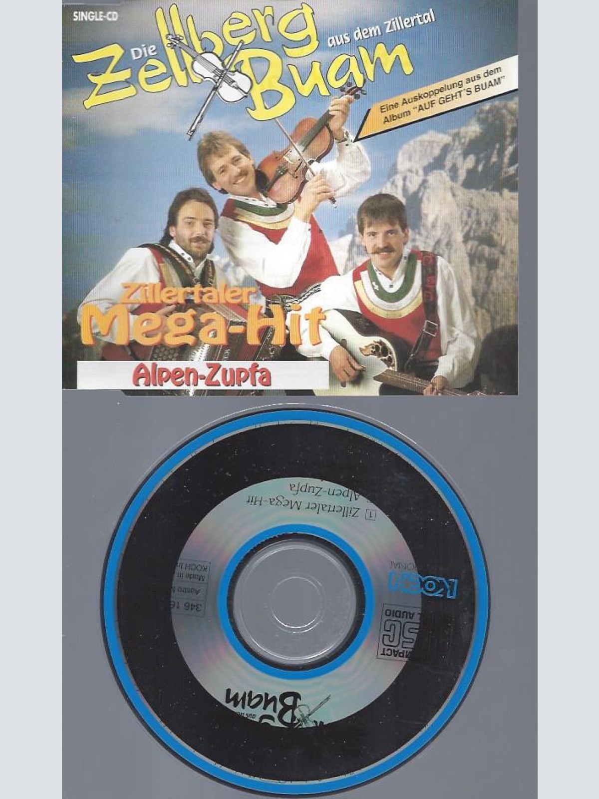 CD--DIE ZELLBERG BUAM  ZILLERTALER MEGA HIT
