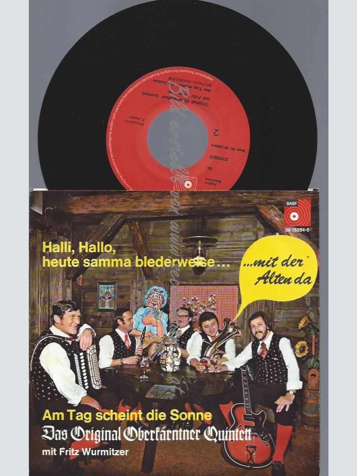 7" DAS ORIGINAL OBERKÄRNTNER QUINTETT HALLI HALLO