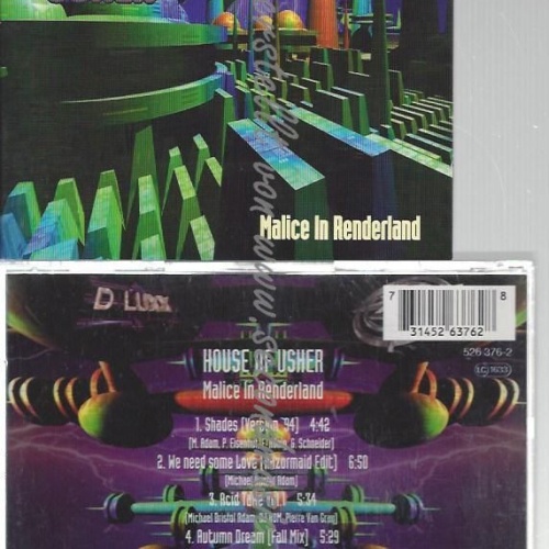 CD--HOUSE OF USHER--    MALICE IN RENDERLAND -E.P., -