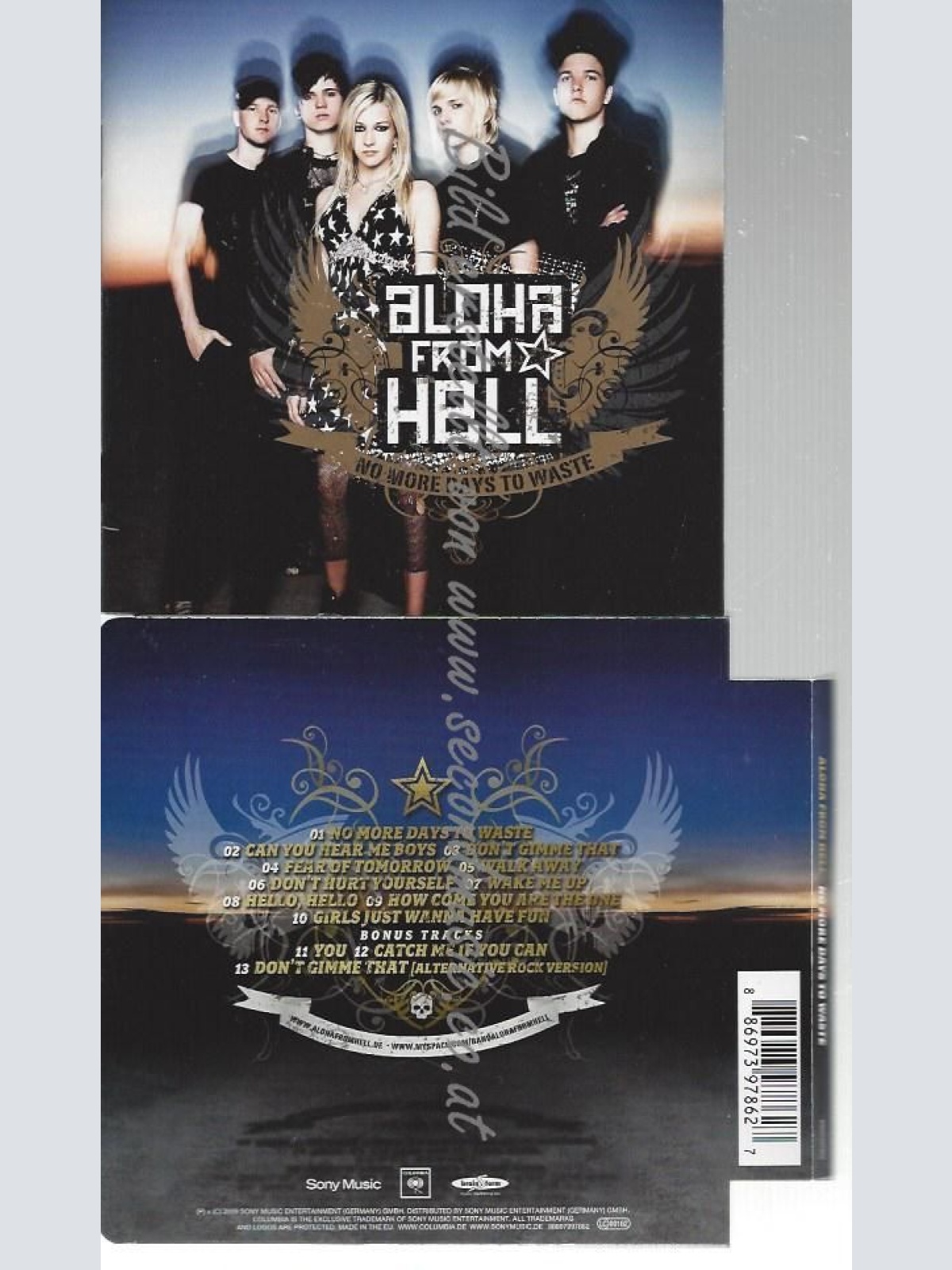 CD--ALOHA FROM HELL--    NO MORE DAYS TO WASTE