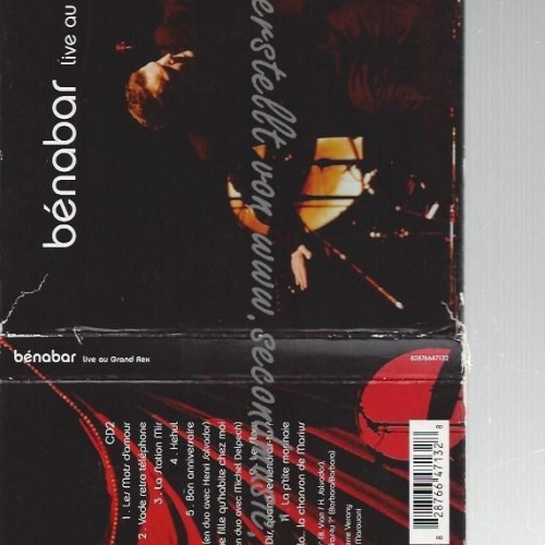 CD--BÉNABAR--    LIVE AU GRAND REX