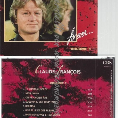 CD--CLAUDE FRANCOIS--    FOR EVER, VOL.  3