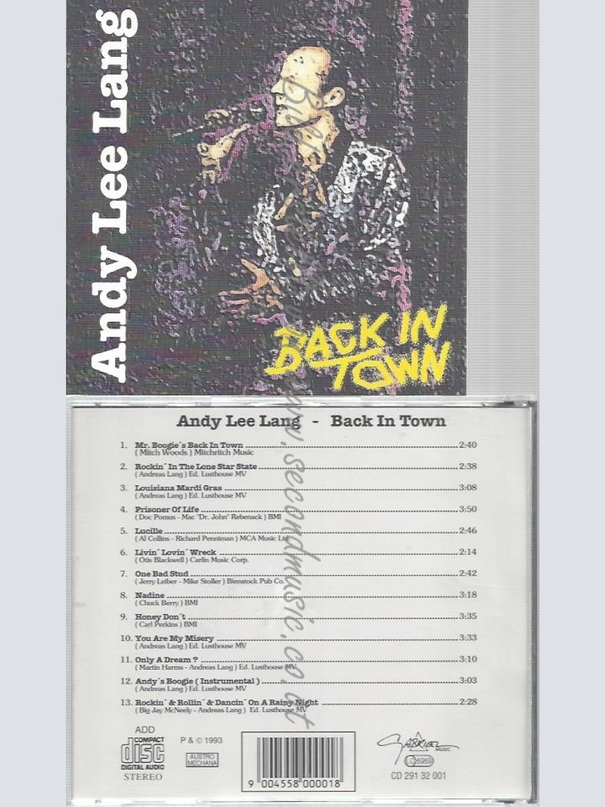 CD--ANDY LEE LANG--BACK IN TOWN